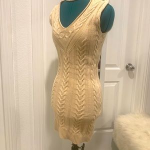 Marciano Tan/cream Sweater Dress / XSmall